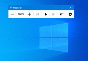 Endre hvor musepekeren skal holdes i forstørrelsesglasset i Windows 10