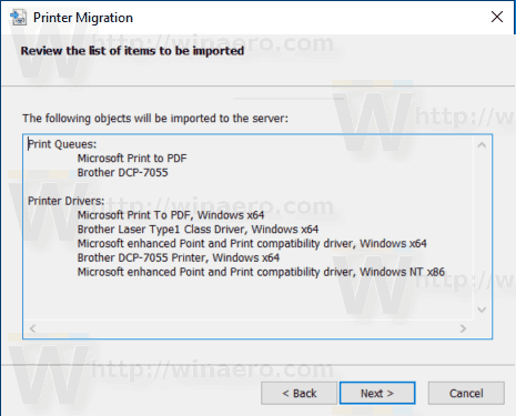 Windows 10 Restaurare imprimante revizuire modificări