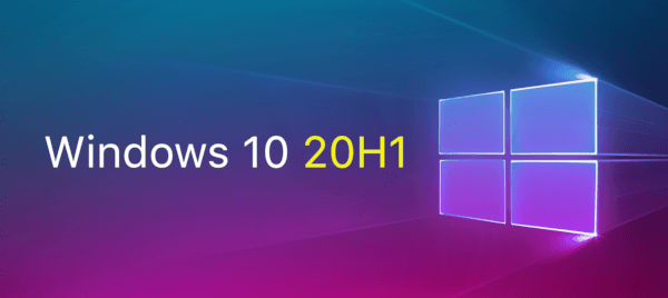 Windows 10 20H1 ბანერი