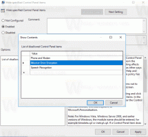 Cómo ocultar los subprogramas del panel de control en Windows 10