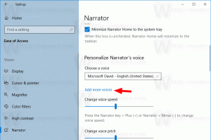הוסף והסר קול דיבור ב-Windows 10