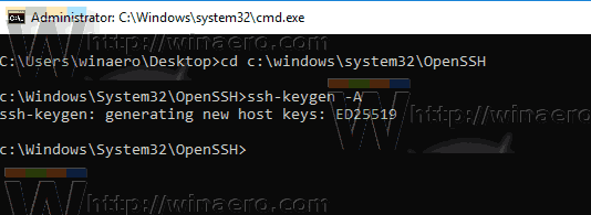 Sshd Server Menghasilkan Kunci