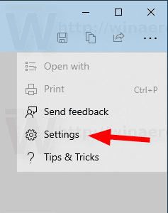 Windows 10 Snip Sketch-innstillinger