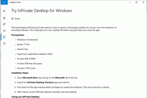 InPrivate Desktop este o caracteristică Sandbox în Windows 10