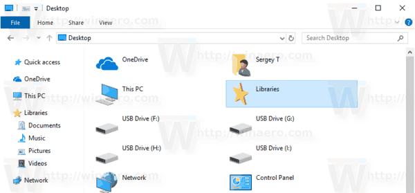 Windows10ライブラリフォルダーの変更アイコン8