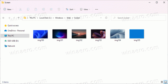 Windows 11의 잠금 화면 배경 화면