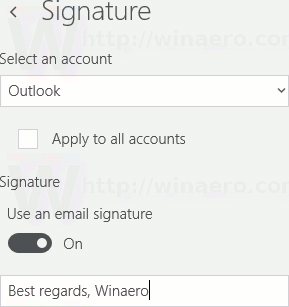 Handtekening voor e-mail wijzigen