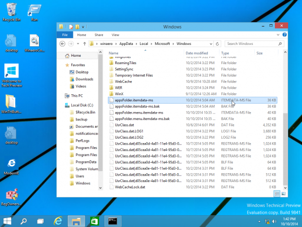 datoteko začetnega zaslona v sistemu Windows 10