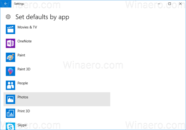 Windows 10 Vælg en app 