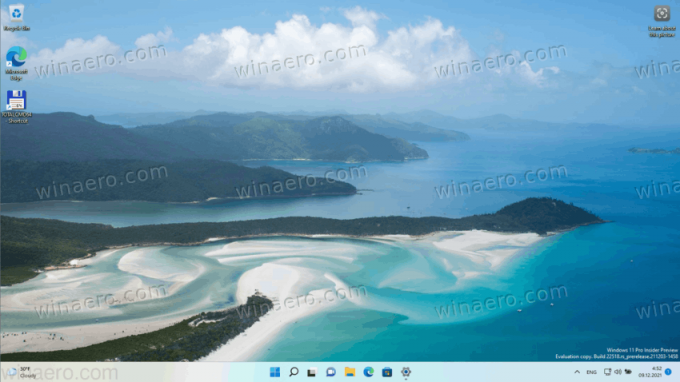 Predpoveď počasia na paneli úloh systému Windows 11