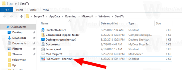 Windows 10 Send To Extra Shortcut