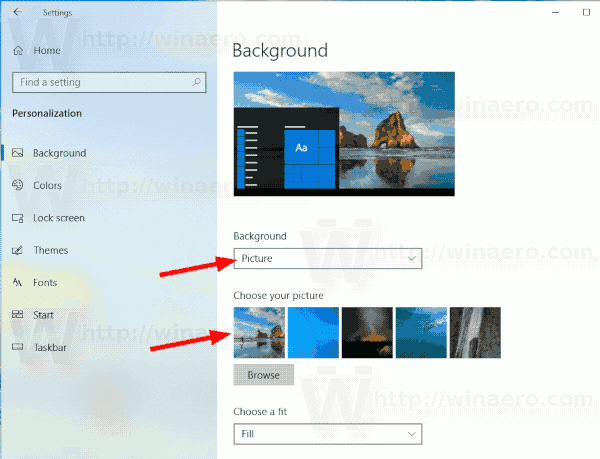 Windows 10 바탕 화면 변경
