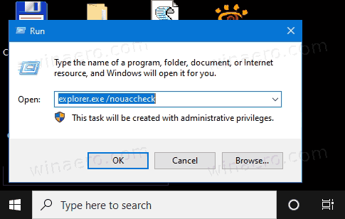 Explorateur de fichiers exécuté en tant qu'administrateur sous Windows 10