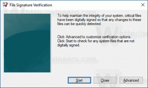 Windows 10에서 시스템 파일 및 드라이버 디지털 서명 확인