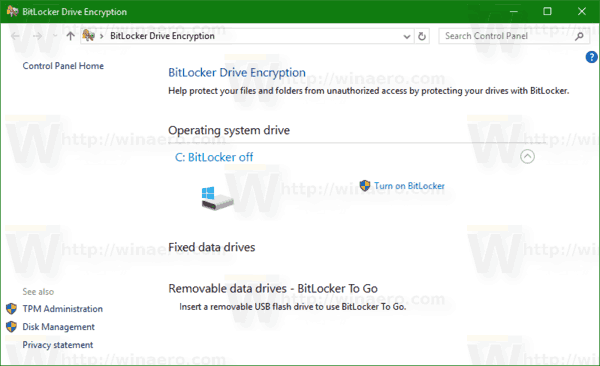 Butlocker Drive Encryption