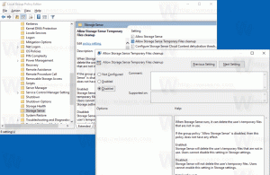 Ajutiste failide kustutamiseks Windows 10-s keelake Storage Sense