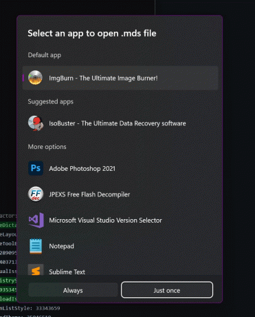 Nuovo selettore app di Windows 11