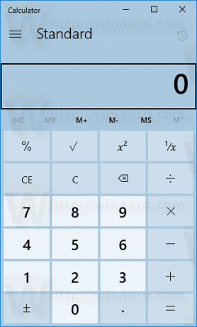 Windows 10 kalkulačka