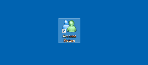 Создать ярлык для изображения учетной записи в Windows 10