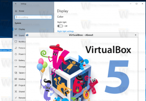 Lubage VirtualBoxis Windows 10 Fluent Design Acrylic Effects