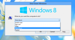 Як створити ярлик до діалогового вікна «Завершення роботи Windows» у Windows 8, Windows 7 та Vista