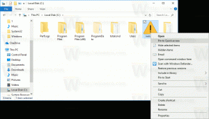 Kinnitatud kausta ikooni muutmine Windows 10 kiirjuurdepääsus