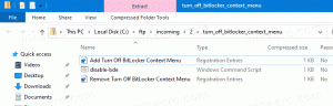 Přidejte Vypnout kontextovou nabídku BitLocker ve Windows 10