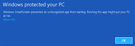 Windows 10SmartScreen警告