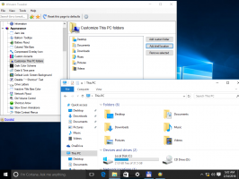 Přizpůsobte složky tohoto počítače pomocí programu Winaero Tweaker ve Windows 10, Windows 8 a Windows 7