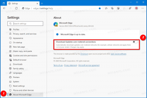 Aktiver eller deaktiver opdateringer over målte forbindelser i Microsoft Edge