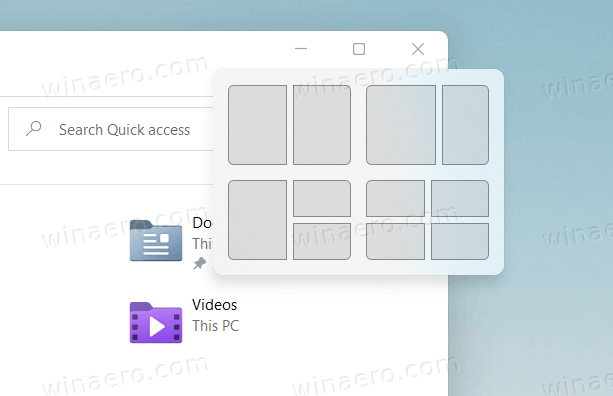 Windows11でのWindowsスナップ