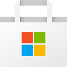 Microsoft veikala ikona Krāsains Fluent 256 Balts