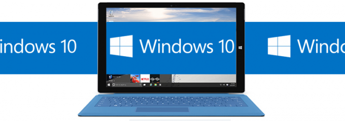 Windows 10 განახლების ლოგო ბანერი