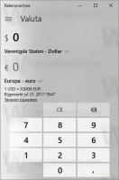 Kalkulačka Windows 10 má převodník měn