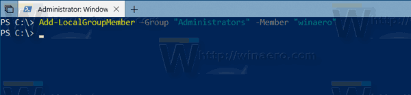 „Windows 10“ Pridėti vietos grupės narį