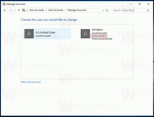 Účet správce systému Windows 10
