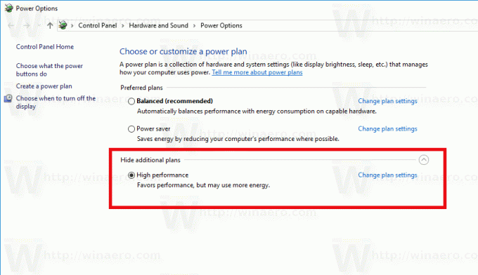 Dezactivați limitarea puterii în Windows 10