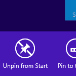 Sådan viser du app-bjælken for en flise på startskærmen i Windows 8.1 Update