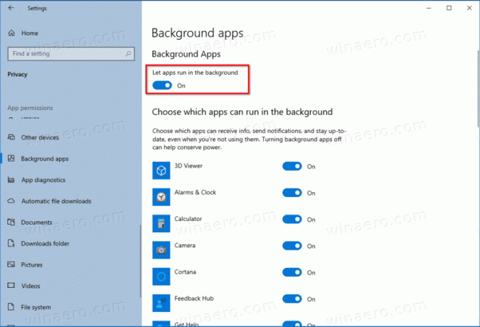 Windows 10 Zakázať aplikácie na pozadí