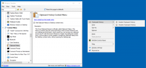 Winaero Tweaker pro Windows 10 verze 1809