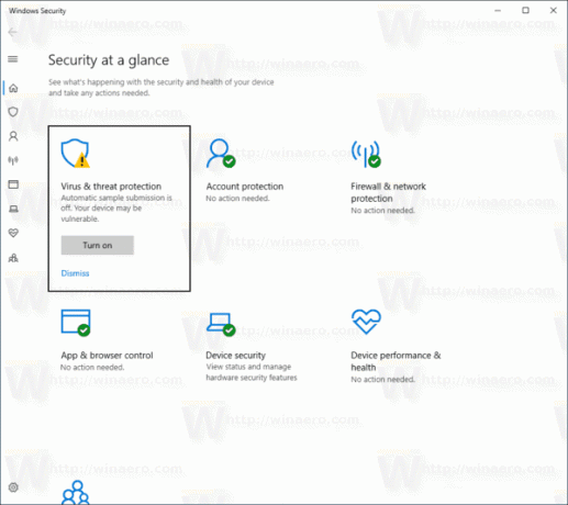 Aplikacja zabezpieczająca dla systemu Windows 10