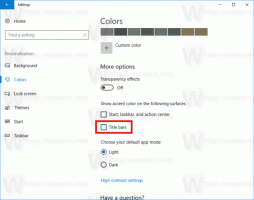 Changer la couleur du texte de la barre de titre dans Windows 10