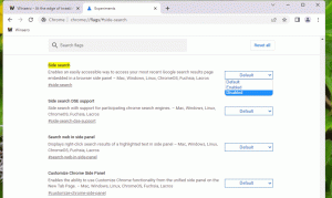 Chrome 107 이상에서 측면 검색 기능을 비활성화하는 방법은 다음과 같습니다.