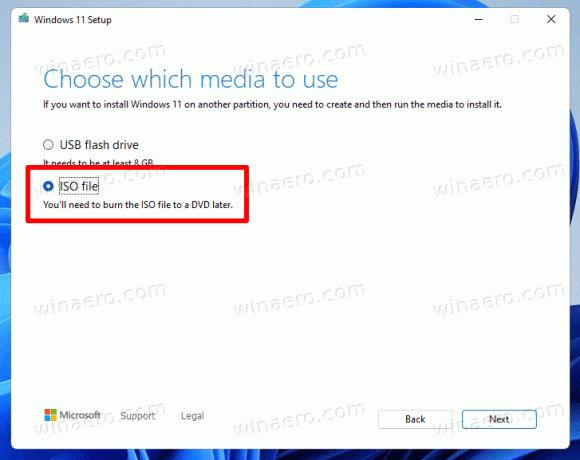 ดาวน์โหลด Windows 11 ISO ด้วยเครื่องมือสร้างสื่อ