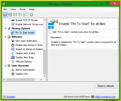 So fügen Sie den Menüpunkt "An Startbildschirm anheften" zu allen Dateien in Windows 8.1 hinzu