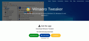 Annonce du site officiel du miroir Winaero Tweaker