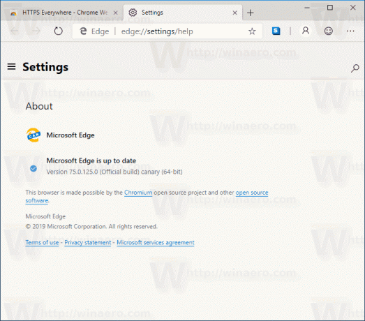 Edge Chromium Build 124