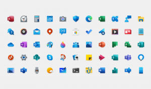Fargerike Windows 10-ikoner når ikke-innsidere