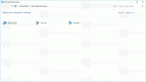 Zobrazit pouze určité aplety ovládacího panelu ve Windows 10