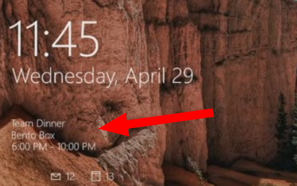 Ειδοποιήσεις οθόνης κλειδώματος των Windows 10